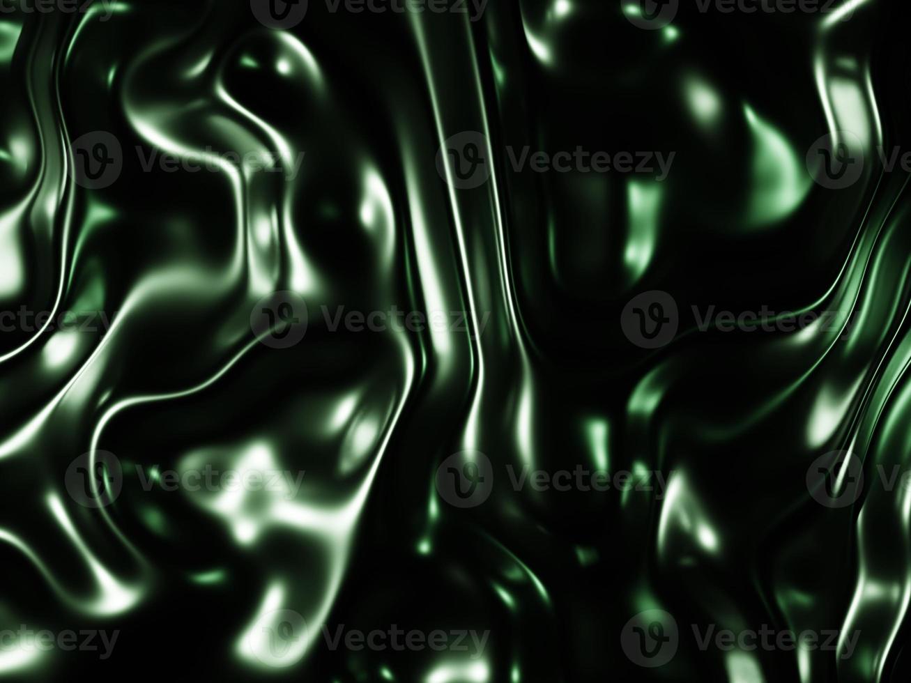 Fondo de textura ondulada iridiscente abstracta 3d. distorsión de fluido holográfico de neón. superficie de reflexión líquida vibrante. representación 3d foto