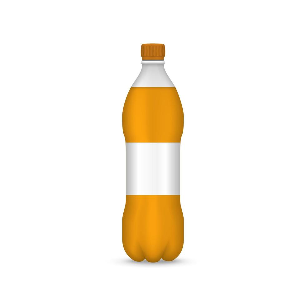 realistic plastic bottle vector