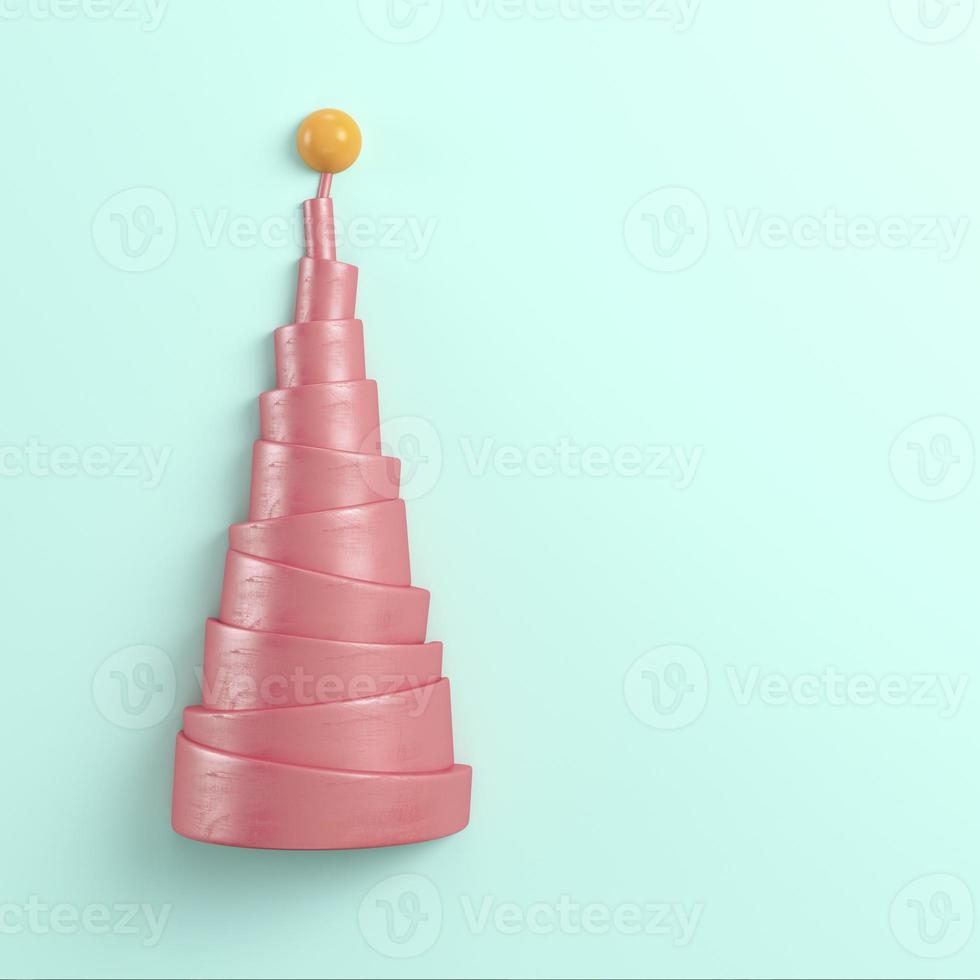 Abstract pyramid with sphere on the top on bright background photo