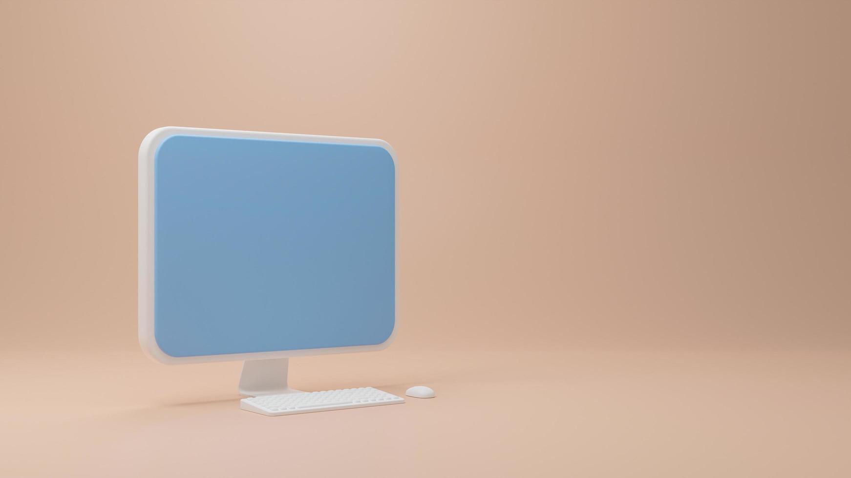 Blank computer illustration photo