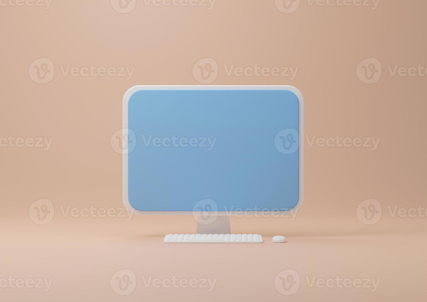 Blank computer illustration photo