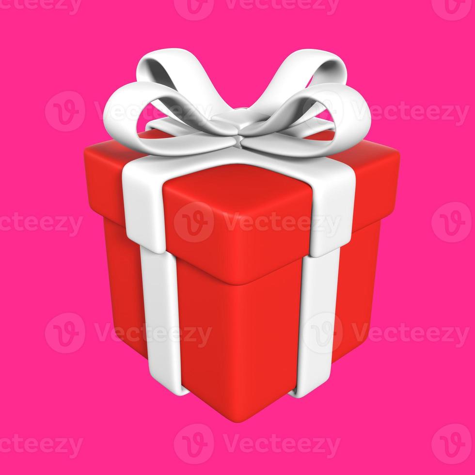 Cute 3D Gift Box Illustration photo