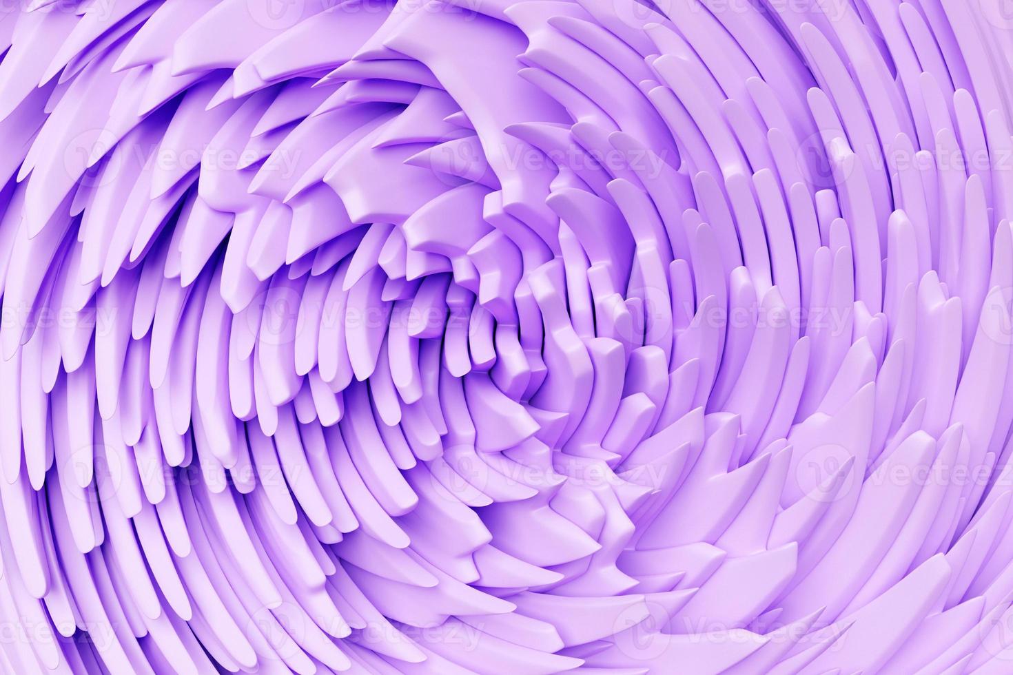 3D rendering abstract pink round fractal, portal. Colorful round spiral. photo