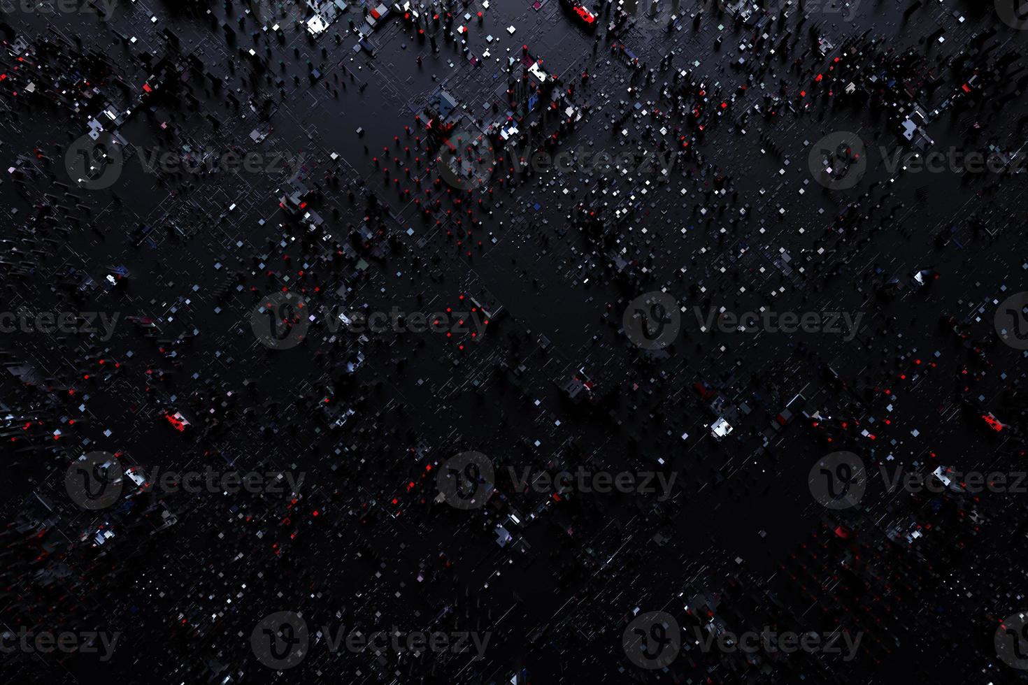 3d illustration close up of a military technological upholstery made of metal, a pattern in the form of a metal, technological coating of a spacecraft or robot photo