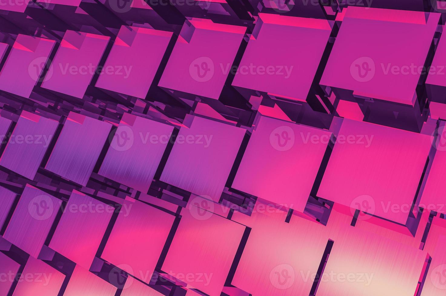 Abstract 3D background with square panels resembling solar panels close-up in vivid colors photo