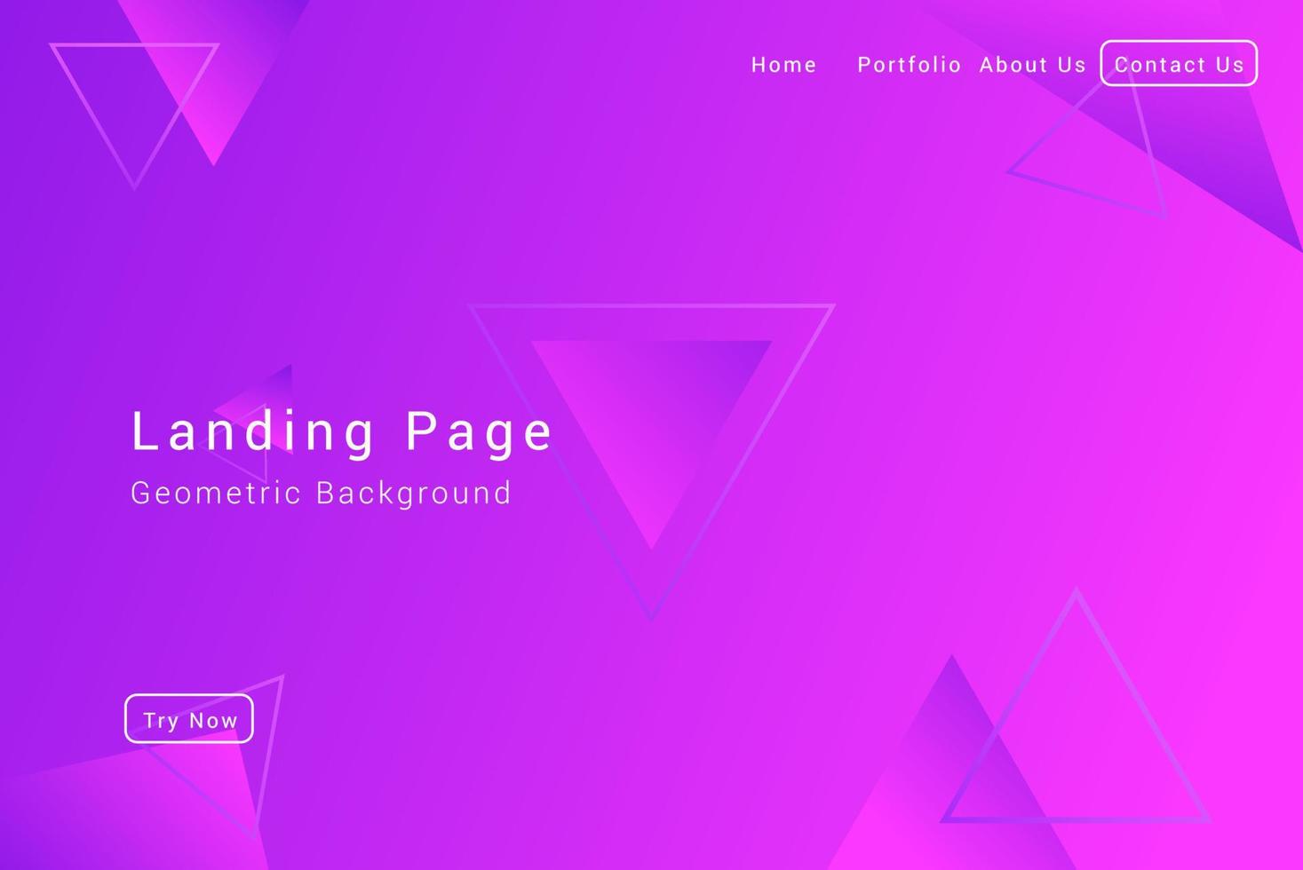 Abstract vector geometric background. Landing page for commercial business concept. Eps 10.