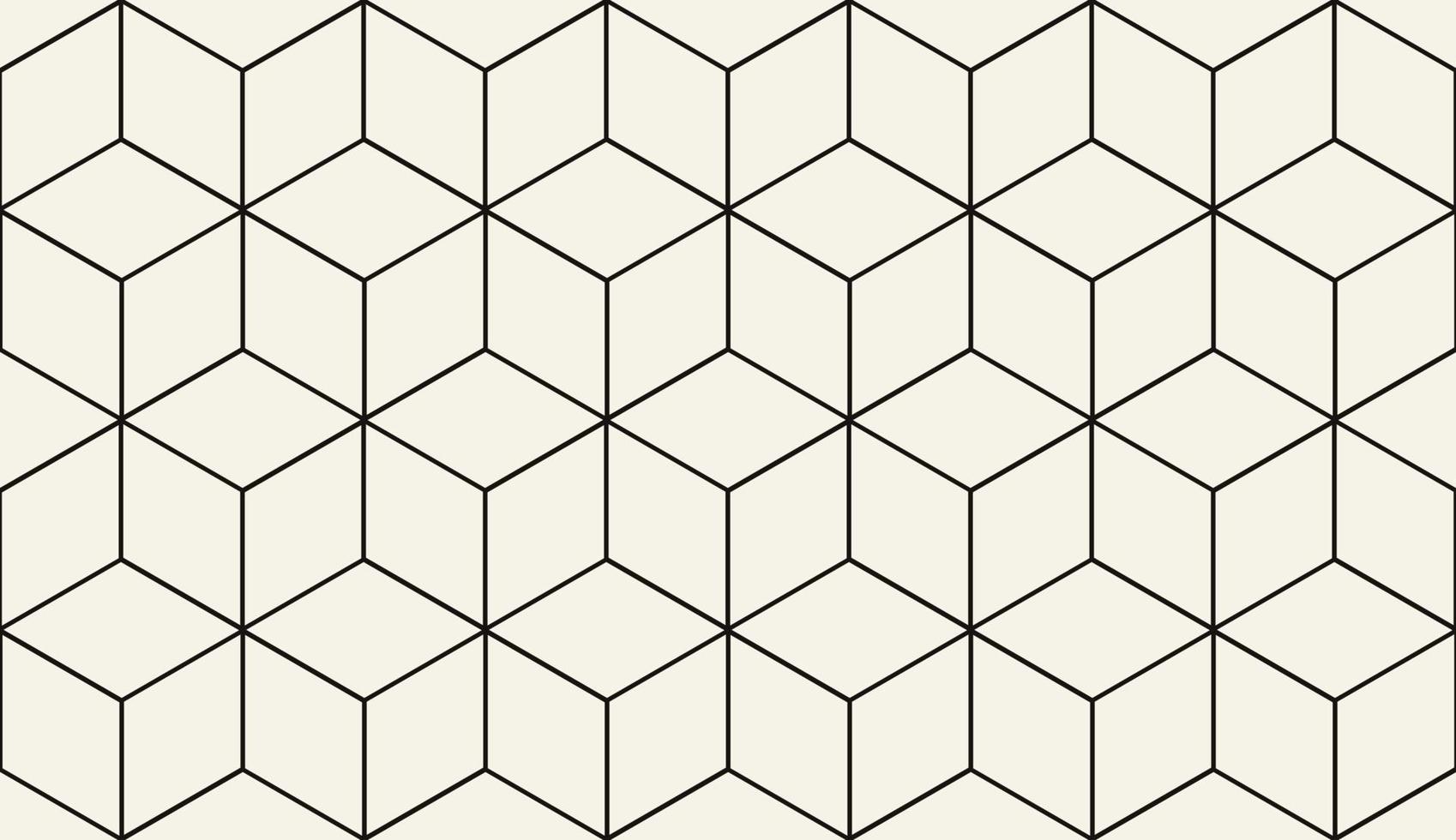 patrón geométrico sin fisuras. textura hexagonal cúbica. fondo de malla de rombo. pasos vectoriales 10. vector