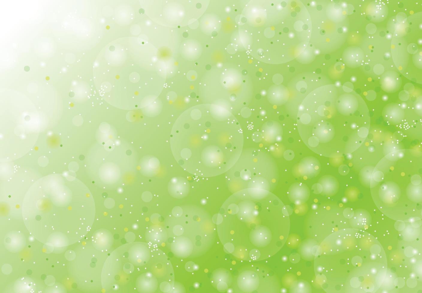 green gradient bokeh lights background vector design