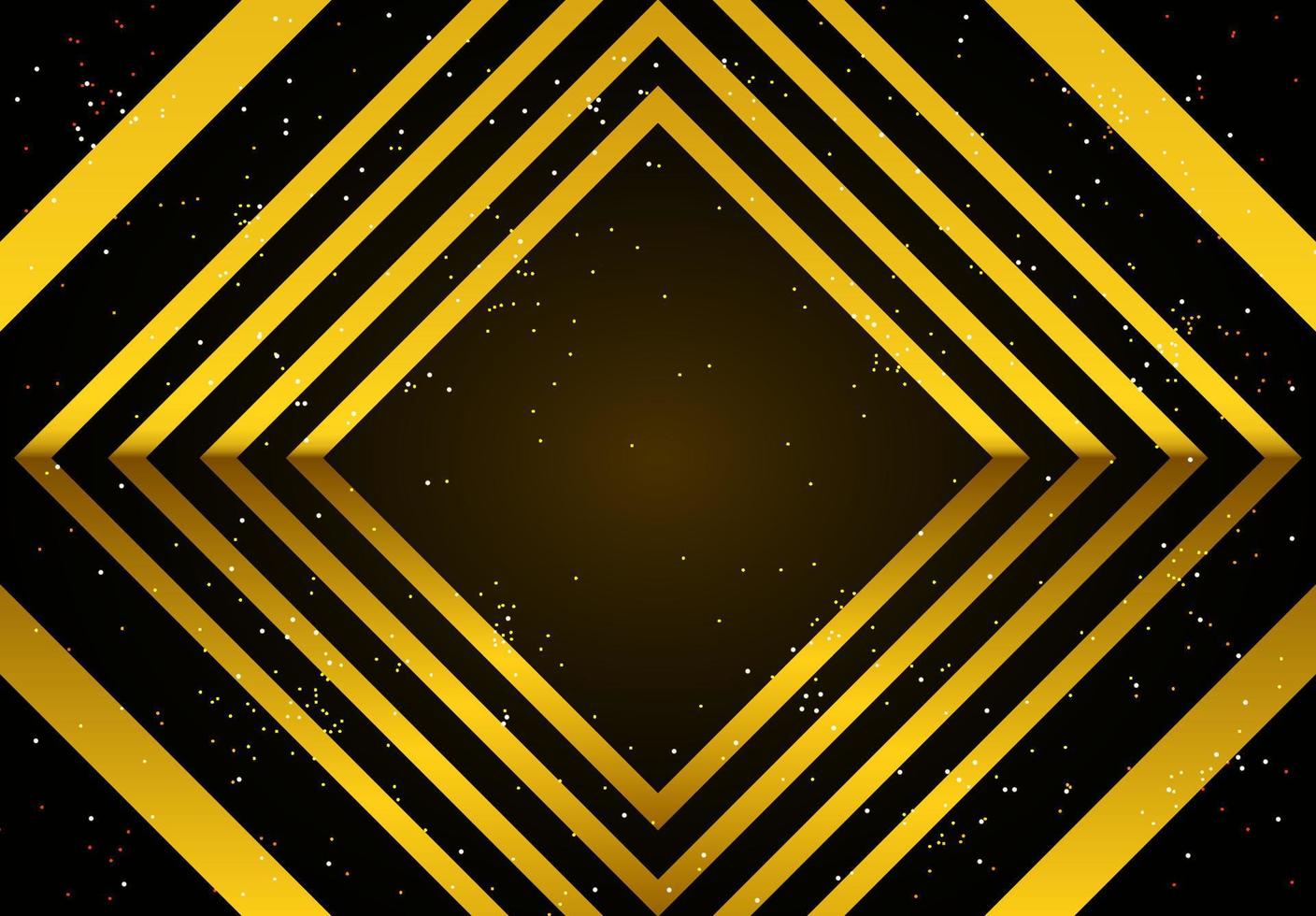black and gold diagonal geometric background design vector