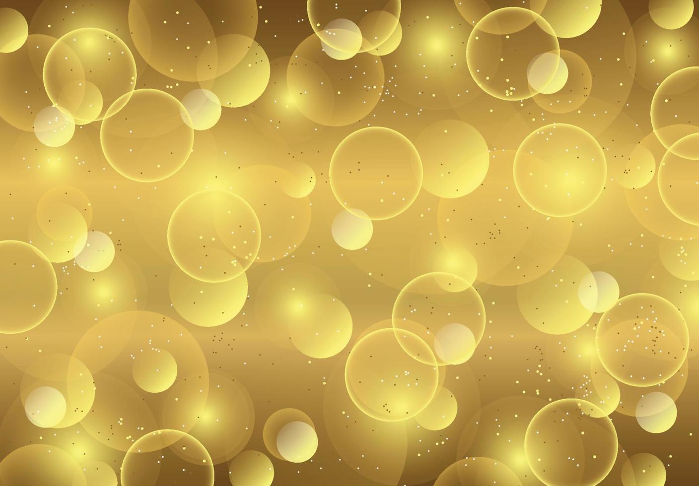 elegant gold bokeh light background design vector