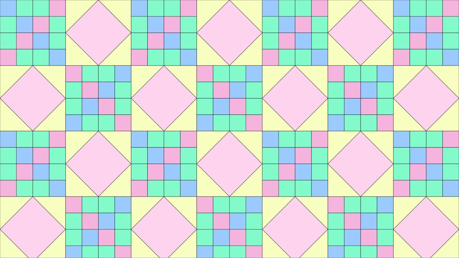 Geometric wallpaper with pastel colors vector