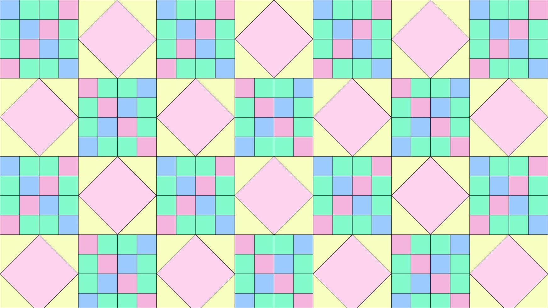 Geometric wallpaper with pastel colors vector