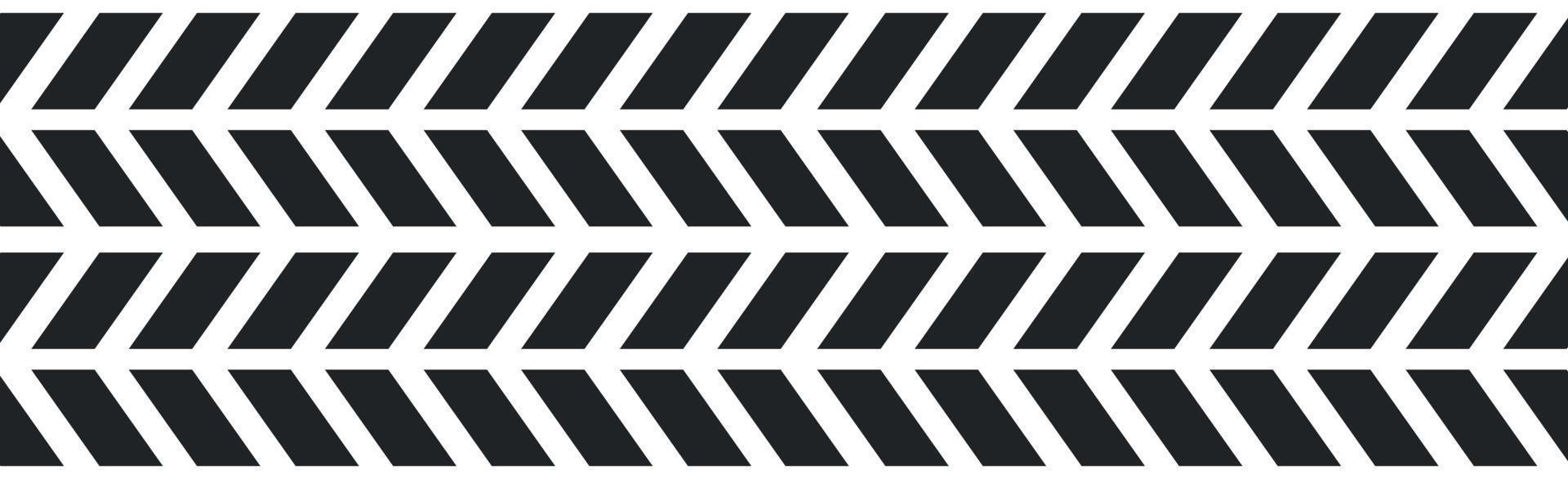 Panoramic texture background car tire on white background - Vector