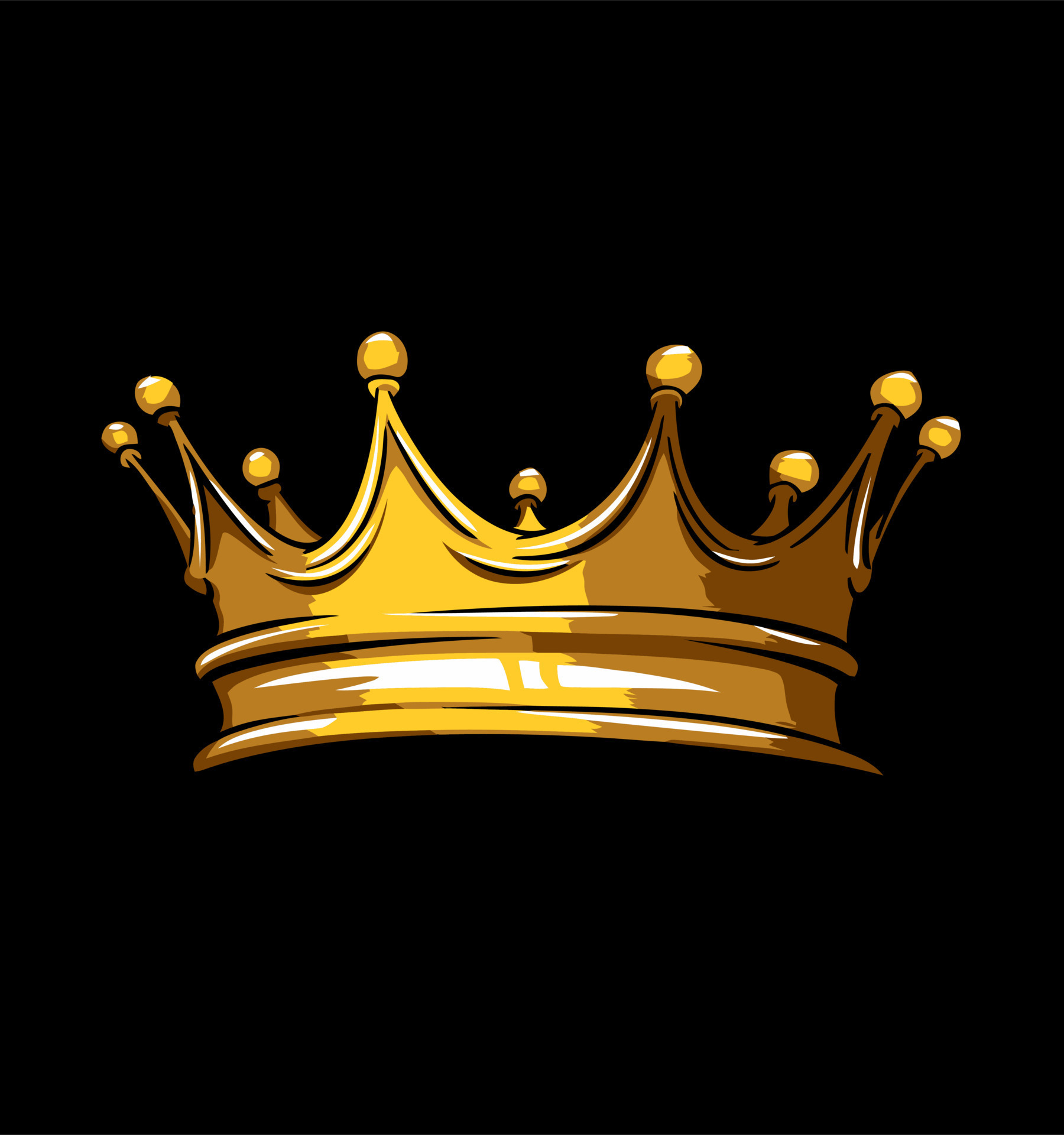 Gold crown vector 8887835 Vector Art at Vecteezy