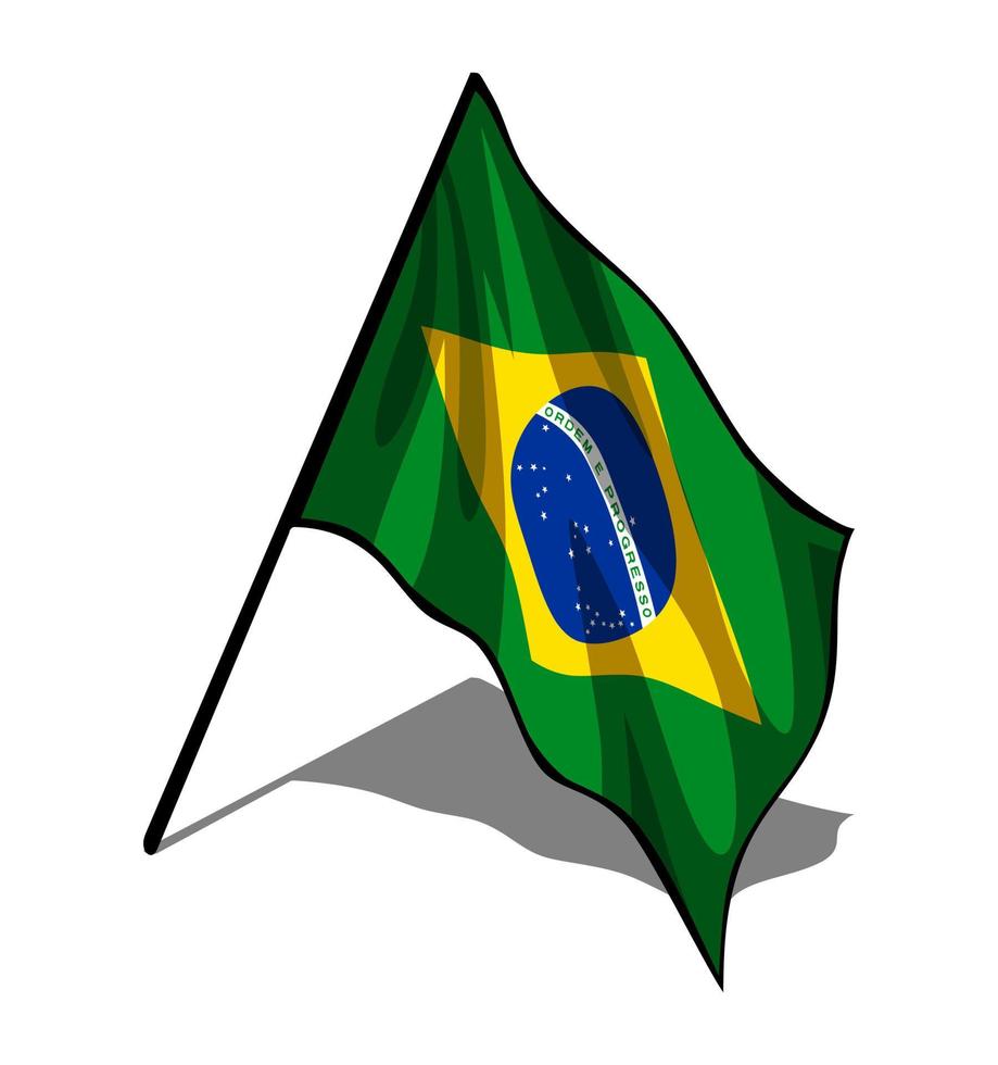 vector de la bandera de brasil