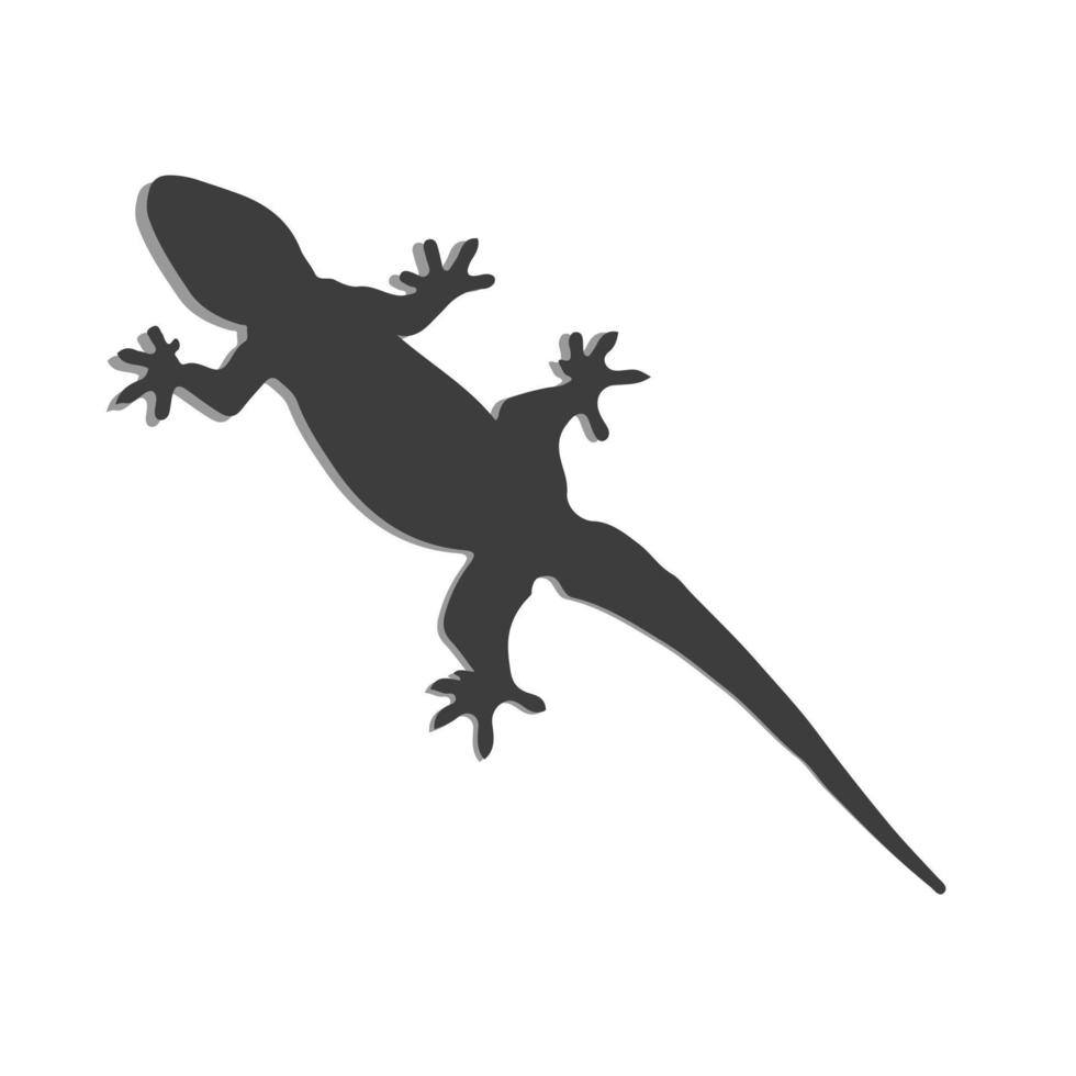 ilustración gráfica vectorial de un lagarto arrastrándose por la pared para necesidades de diseño o productos como libros para niños y otros. ilustración vectorial sencilla. vector