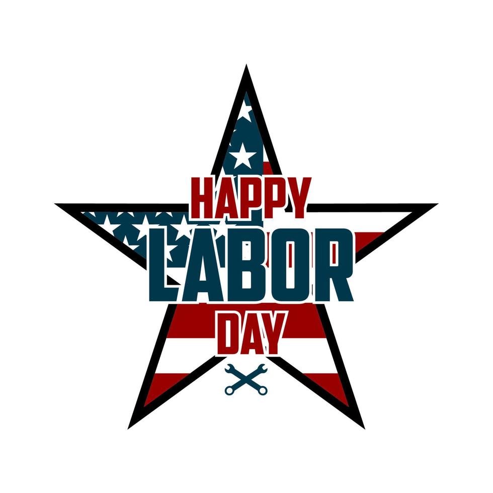 Happy Labor day vector illustration