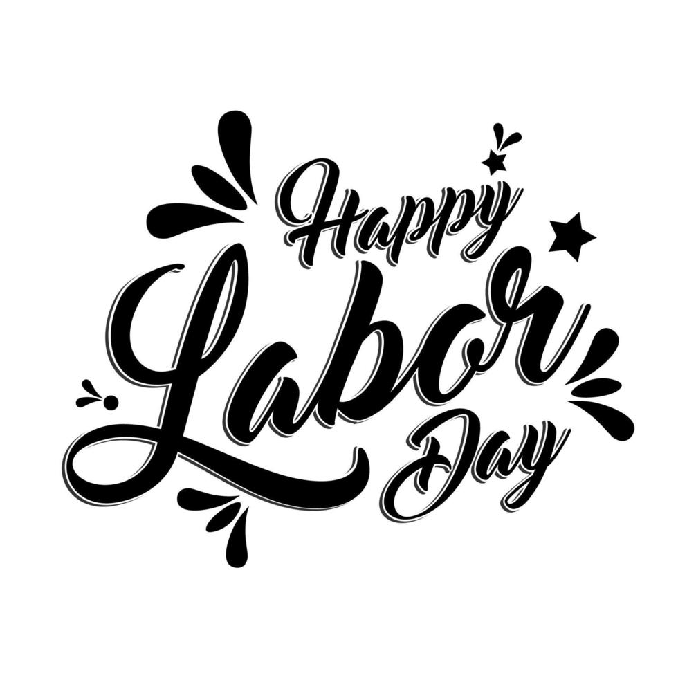 Happy Labor Day Party Holiday Vector. Text for posters, flyers, marketing, social media, greeting cards, advertisement vector
