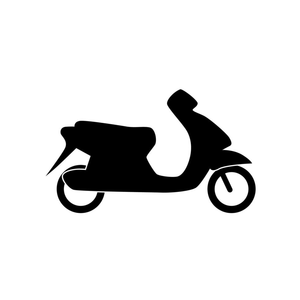 scooter motocicleta icono vector diseño ilustración logotipo plantilla