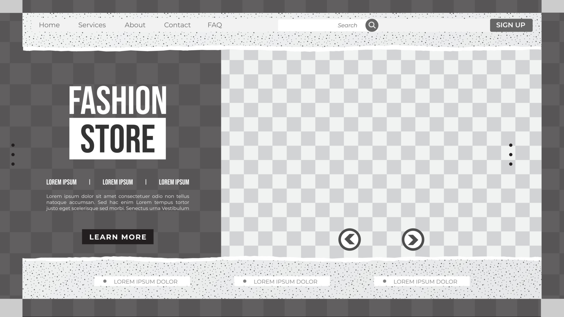 Fashion store template for landing page 8888421 Vector Art at Vecteezy