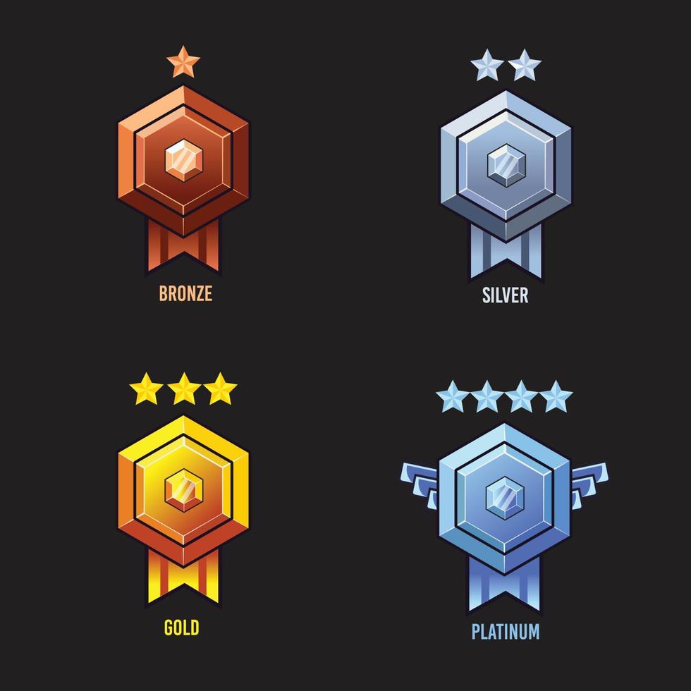 Vector Premium Award Badge For Game Resources,