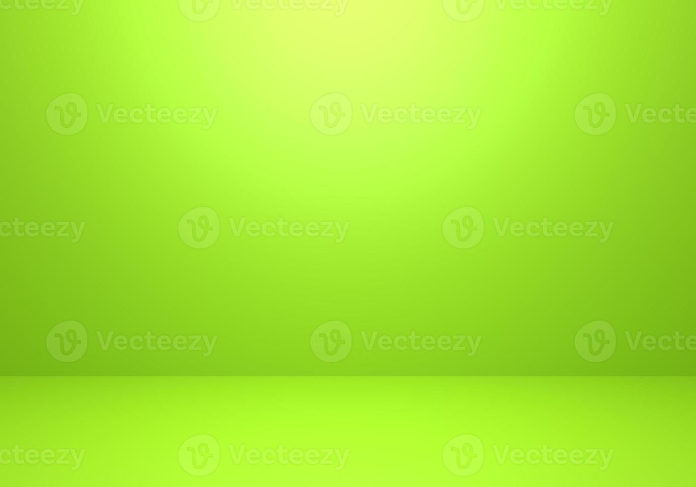 3d rendering of empty green abstract minimal concept background. Scene for advertising, cosmetic ads, technology, showcase, food, website, banner, cream, fashion, summer. Illustration. Product display photo