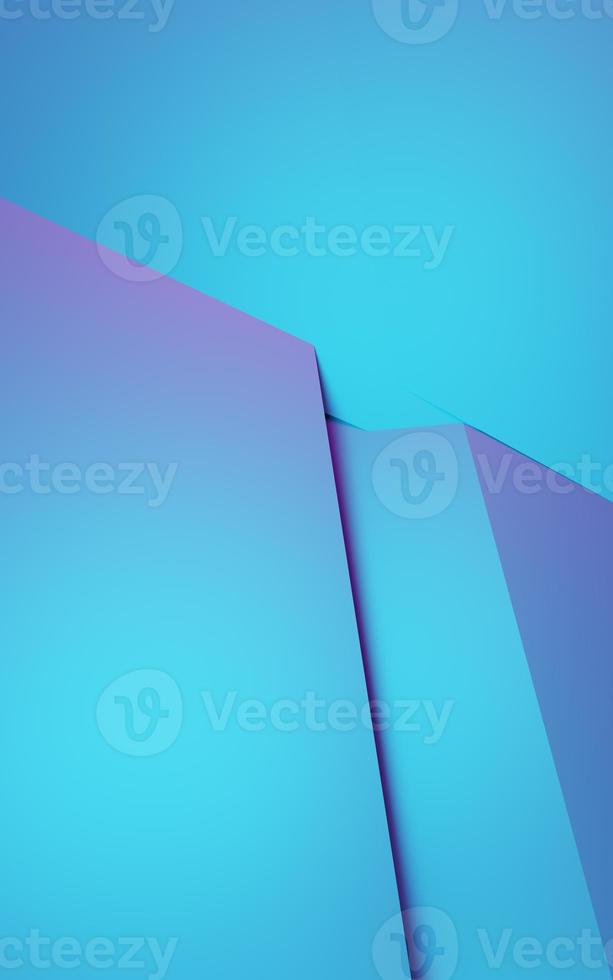 3d rendering of purple and blue abstract geometric background. Cyberpunk concept. Scene for advertising, technology, showcase, banner, cosmetic, fashion, business. Sci-Fi Illustration. Product display photo