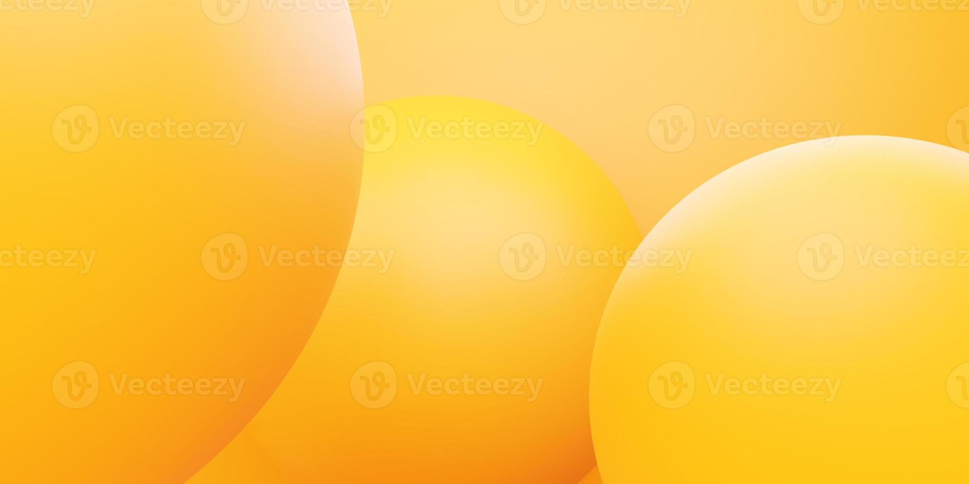 3d rendering of yellow orange circle abstract minimal background. Scene for advertising design, cosmetic ads, show, technology, food, banner, fashion, kid, summer. Illustration. Product display photo