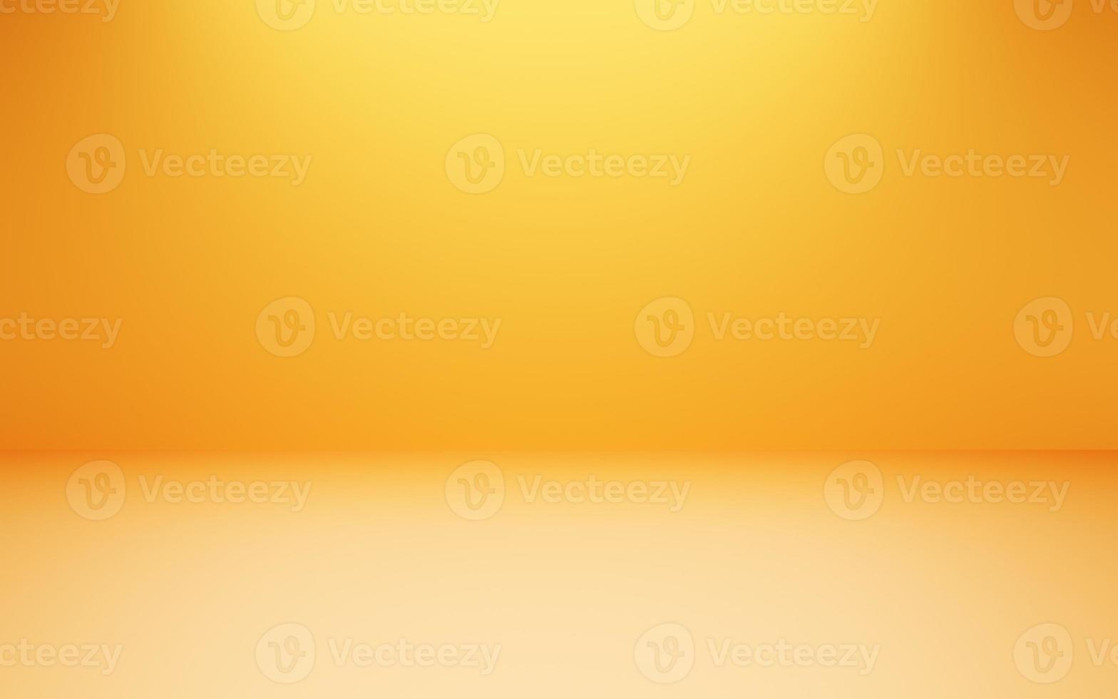 3d rendering of empty orange yellow abstract minimal concept background. Scene for advertising, cosmetic ads, show,  technology, food, banner, cream, fashion, summer, kid. Illustration.Product display photo