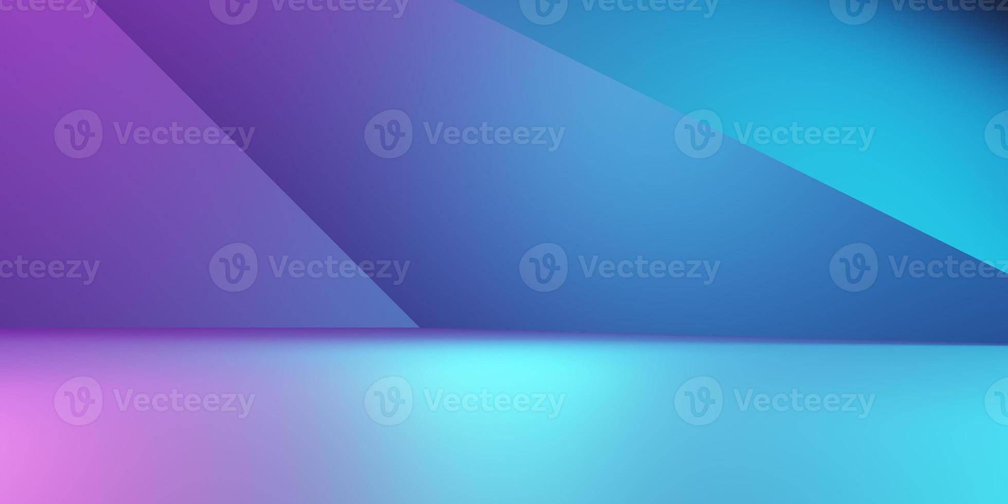 3d rendering of purple and blue abstract geometric background. Cyberpunk concept. Scene for advertising, technology, showcase, banner, cosmetic, fashion, business. Sci-Fi Illustration. Product display photo