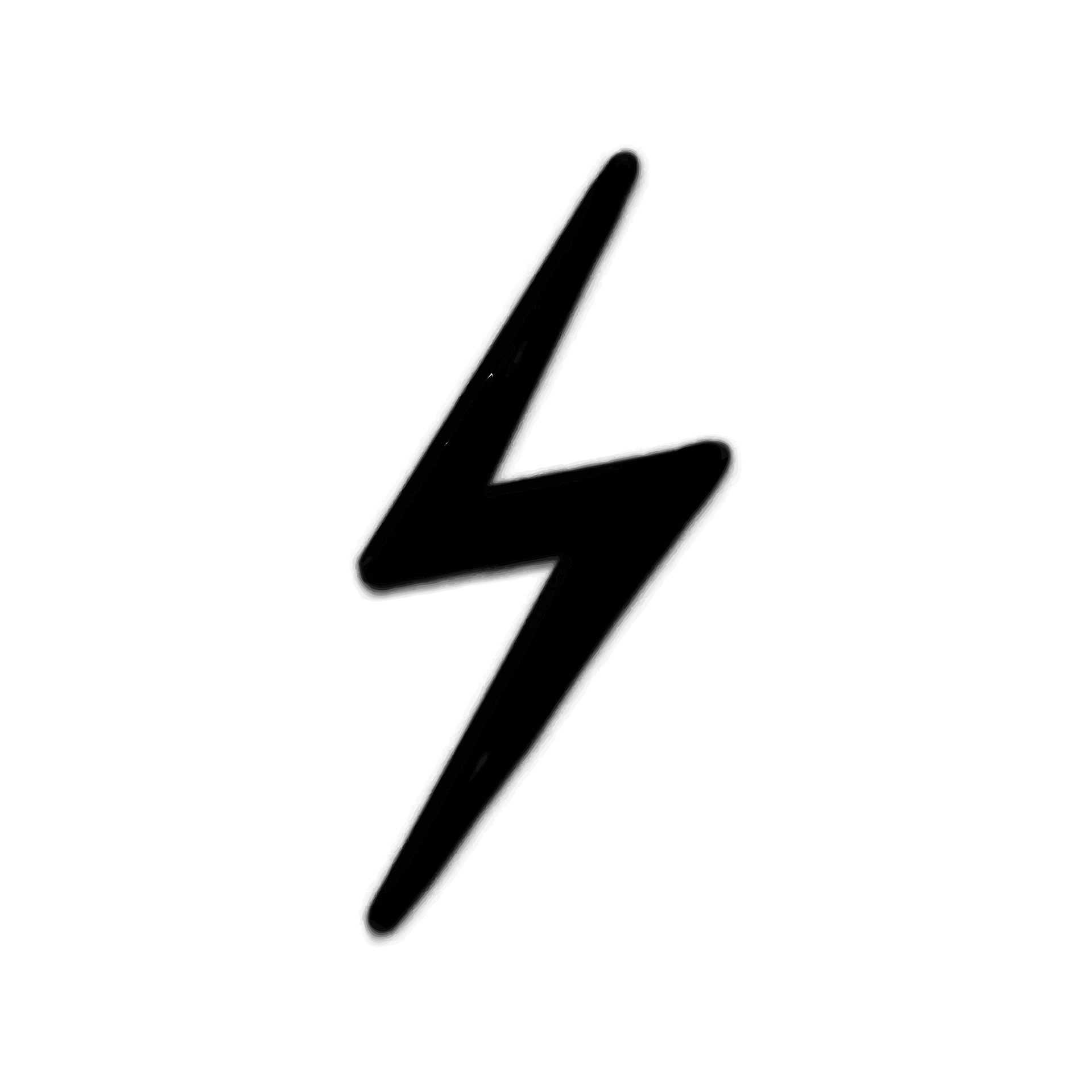 Highlight marker electric lightning bolt. Vector illustration isolated