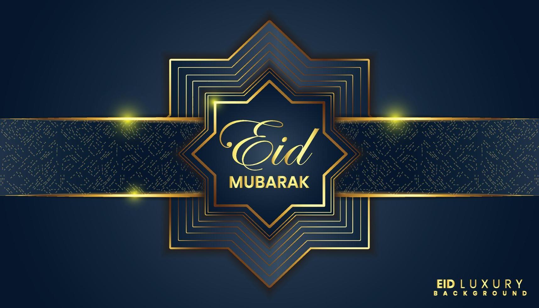 Eid mubarak luxury banner background, Eid Mubarak luxury background, luxury background vector