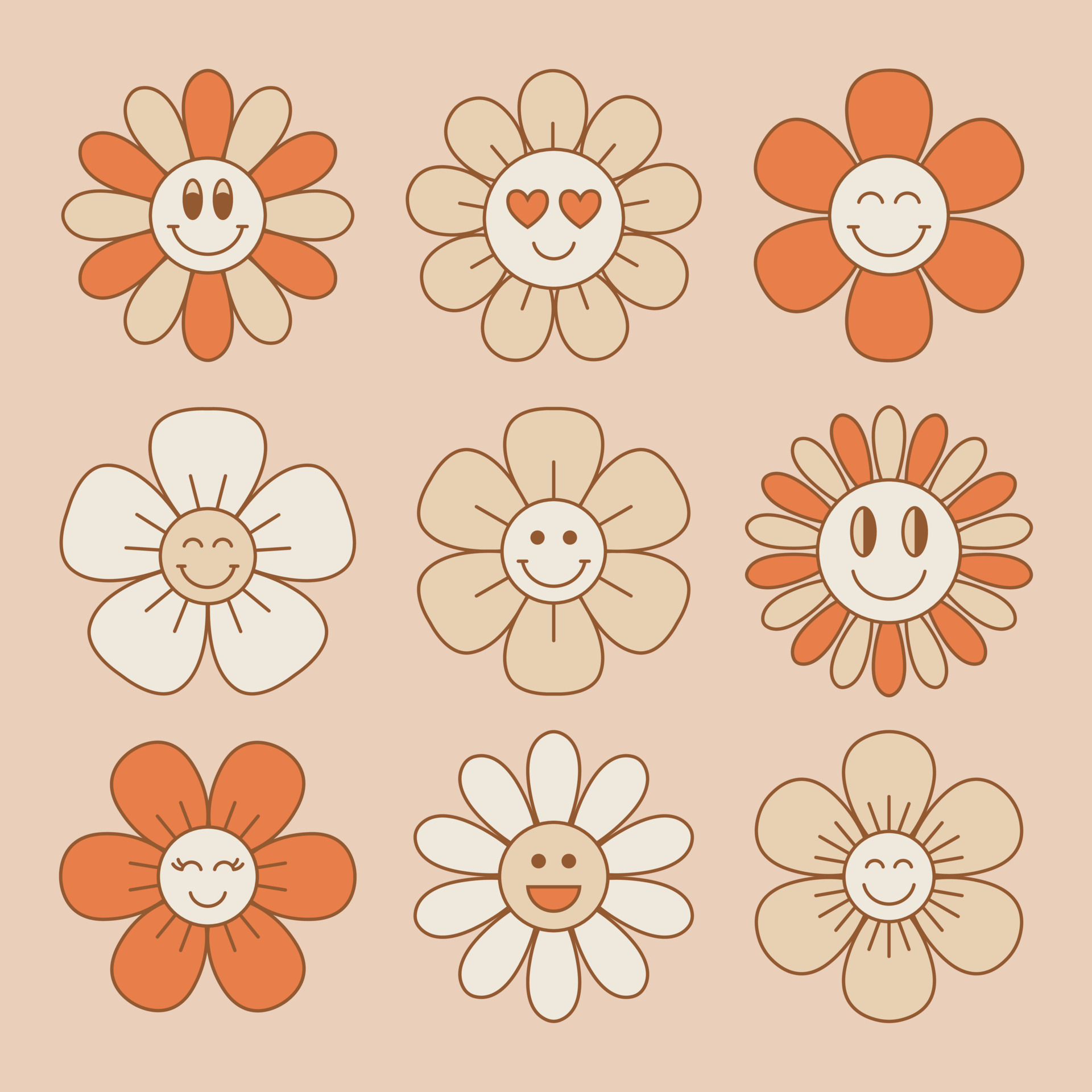 cute-and-smiling-flower-collection-in-retro-70s-style-vintage-floral