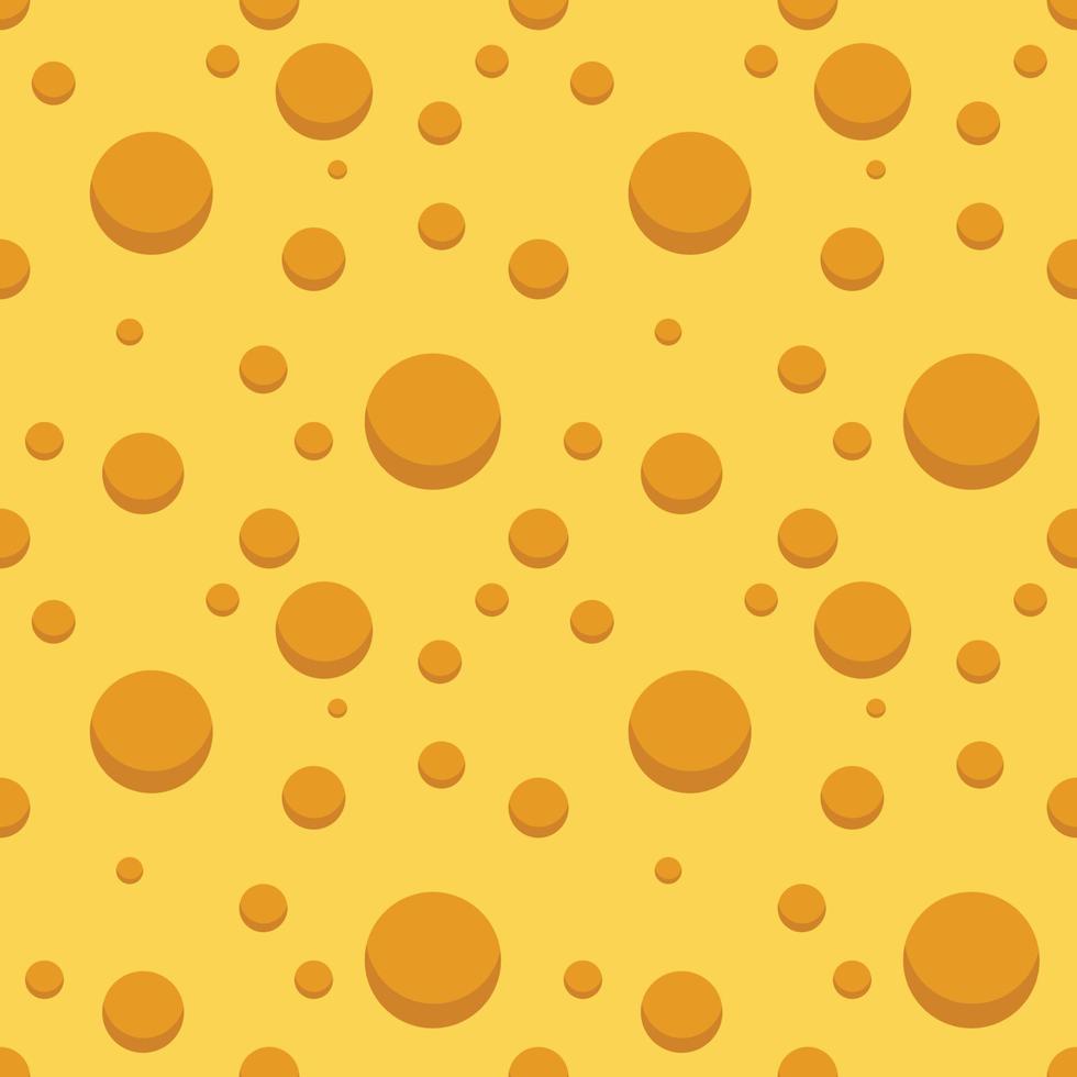 Seamless cheese texture background. Template for your design. A piece of delicious cheese. Vector illustration.