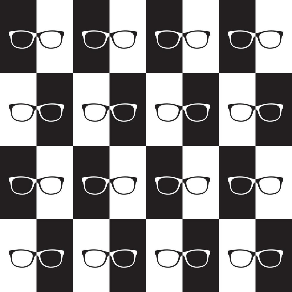 Beautiful seamless glasses pattern design for decorating website background, wallpaper, wrapping paper, fabric, backdrop and etc. vector
