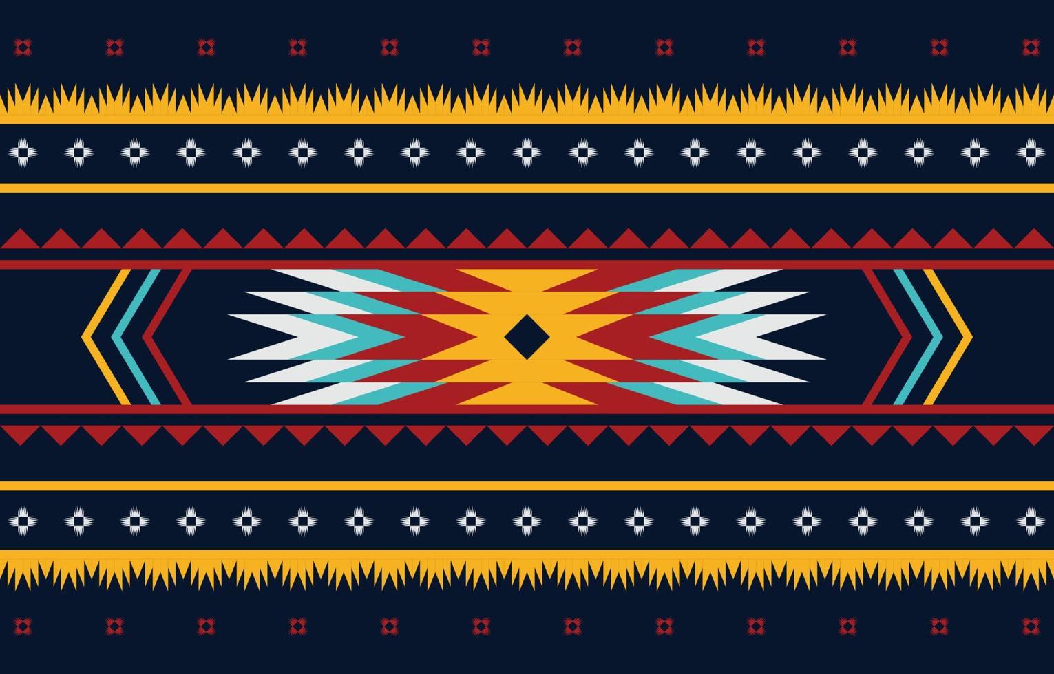 diseño tradicional de patrón geométrico de elementos étnicos tribales africanos abstractos coloridos para fondo, alfombra, papel pintado, envoltura, batik, tela. ilustración vectorial vector