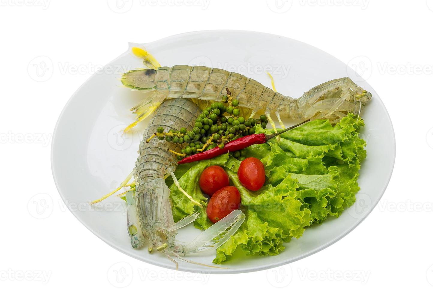 Raw Spiny lobster photo