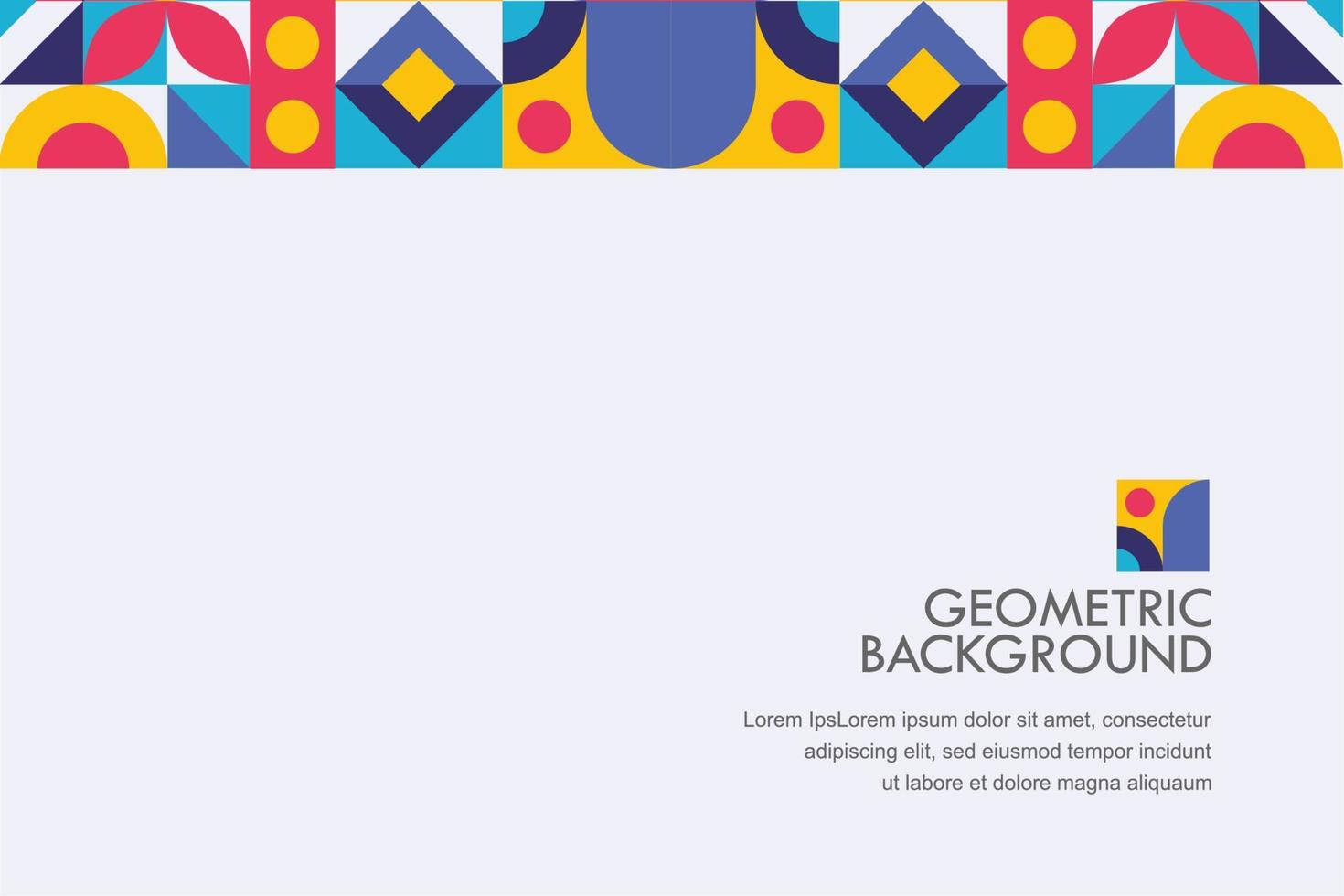 Geometric Background mosaic covers vector