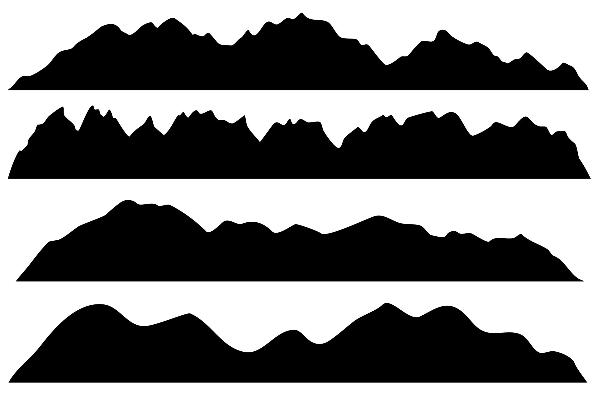 mountain range silhouette 8890611 Vector Art at Vecteezy
