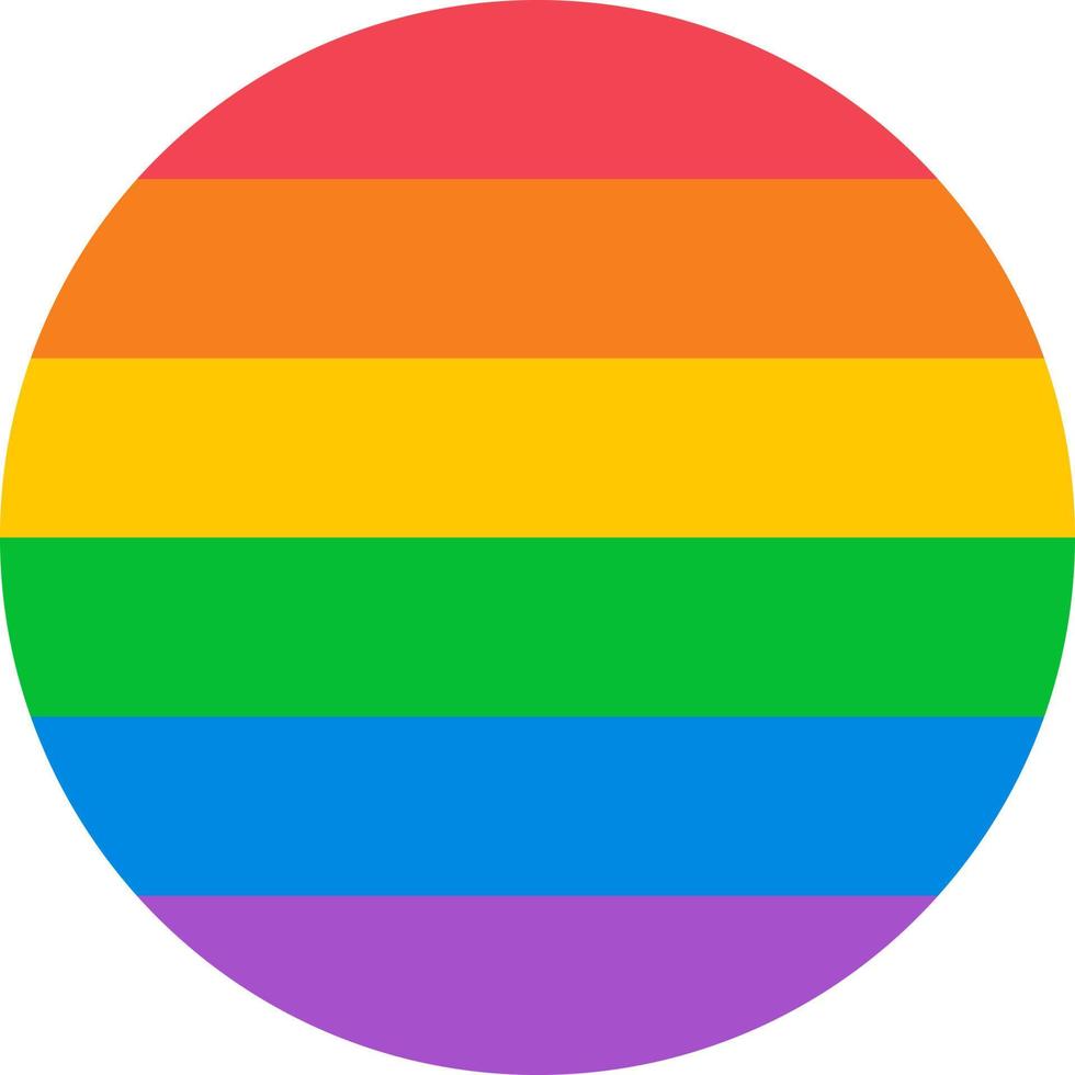 Circle in lgbt colors, pride holiday. vector