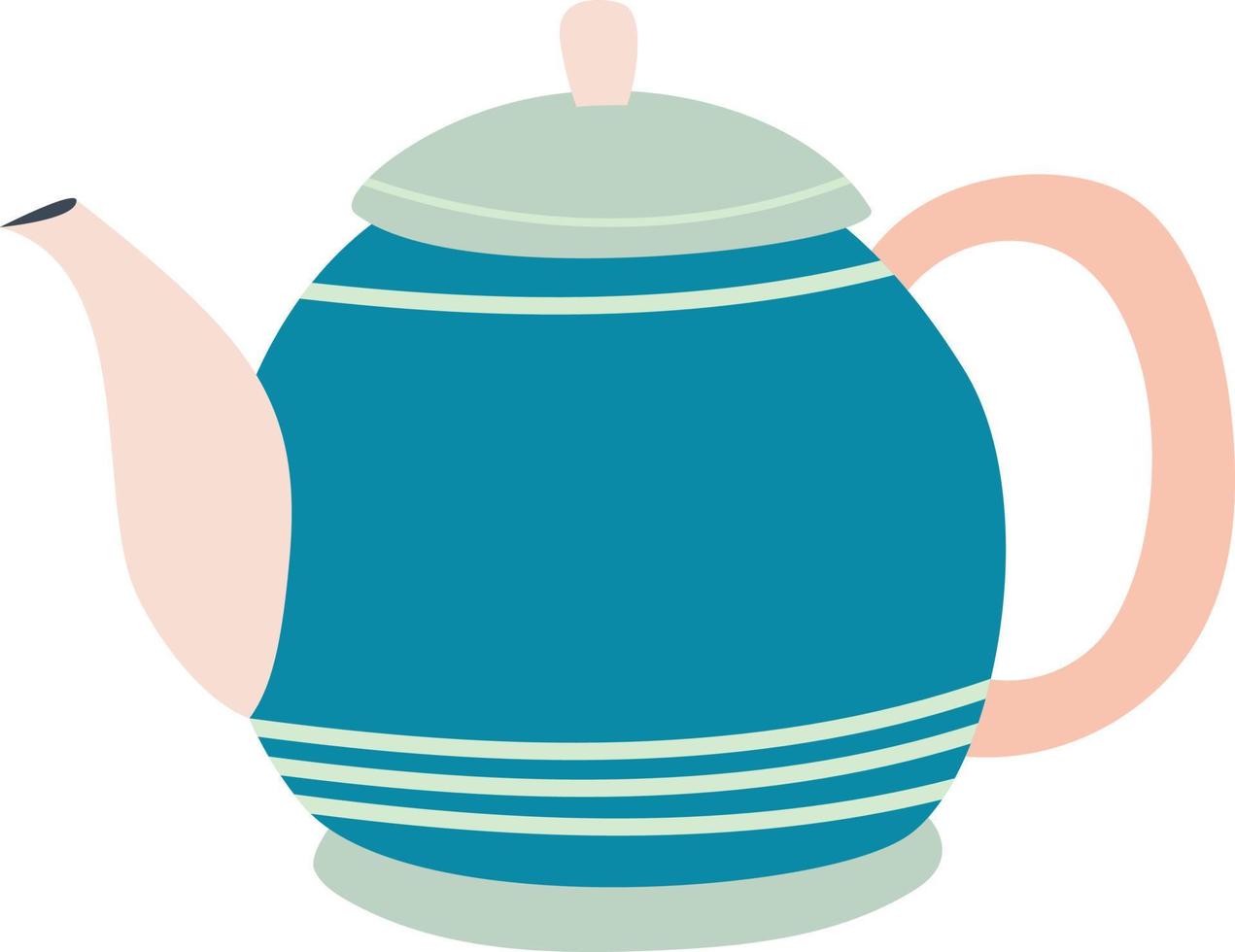 Hervidor de agua para té y café. vector