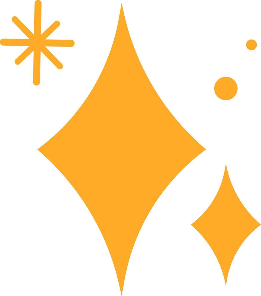 Yellow star, design element. vector