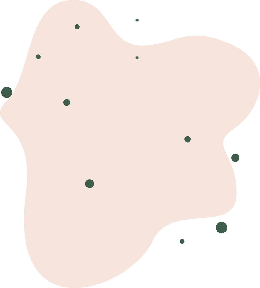 Abstract spot with dots. vector