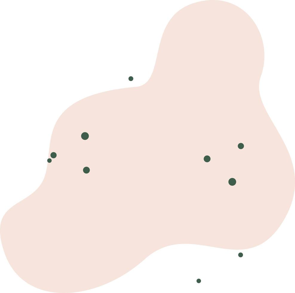 Abstract spot with dots. vector