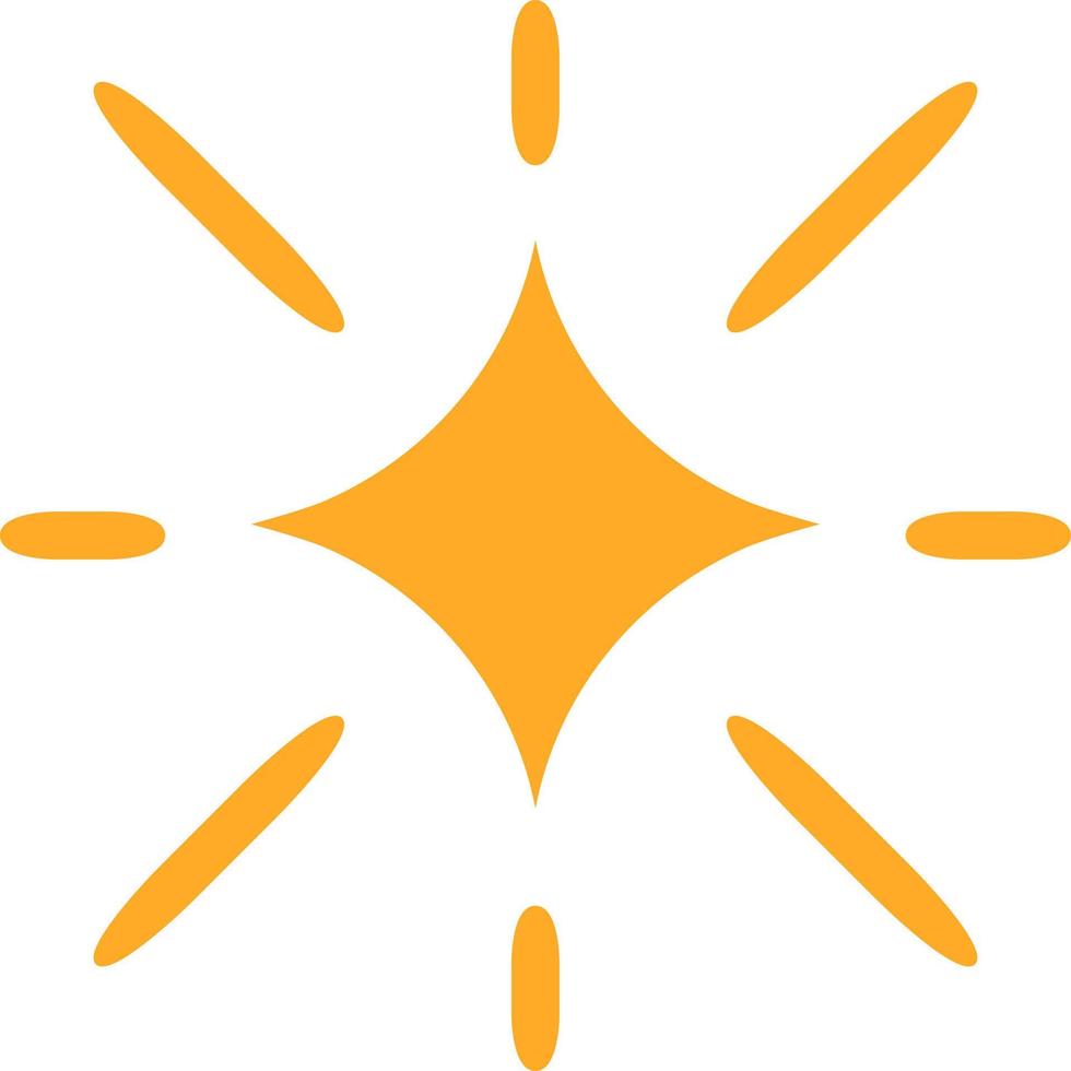 Yellow star, design element. vector