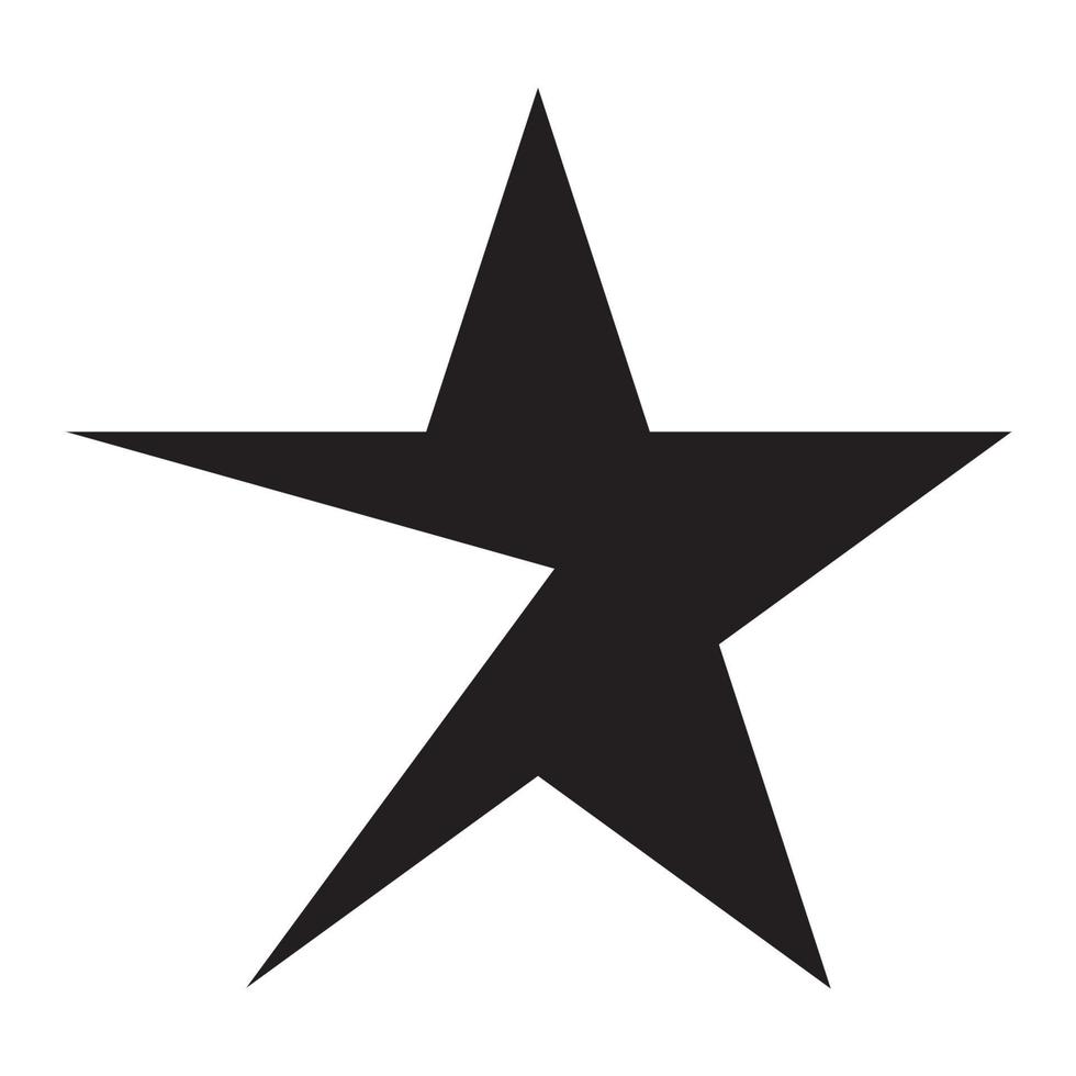 torn black star on a white background vector