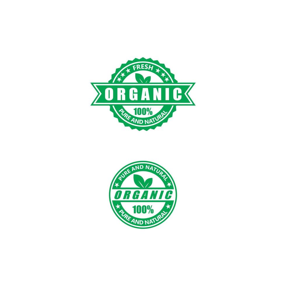 Organic Product logo Free Vector