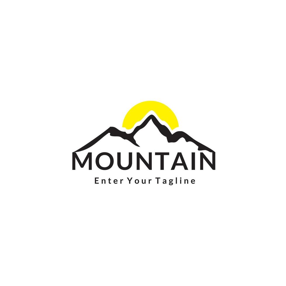 vector de logotipo de montaña libre