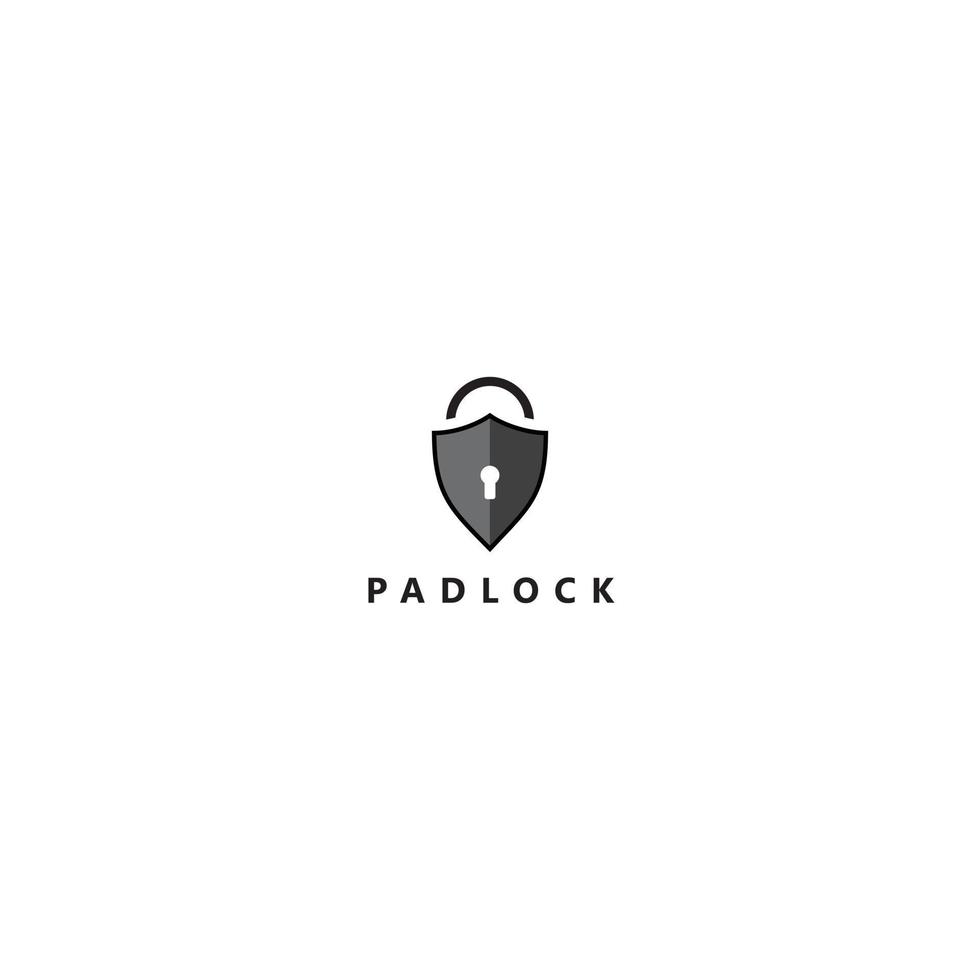 A very secure, creative padlock logo design vector