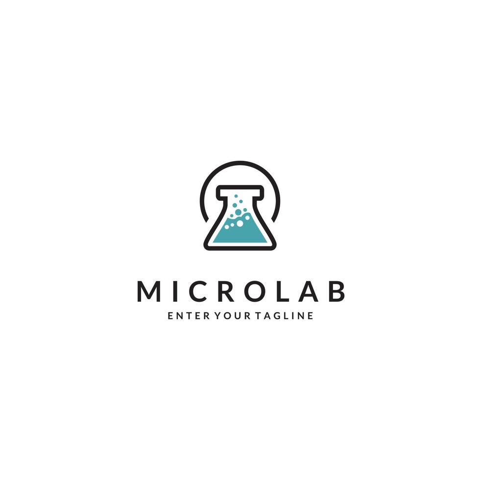 logotipo de vector de laboratorio